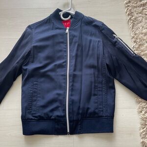 Guess Navy Blue Bomber Jacket
